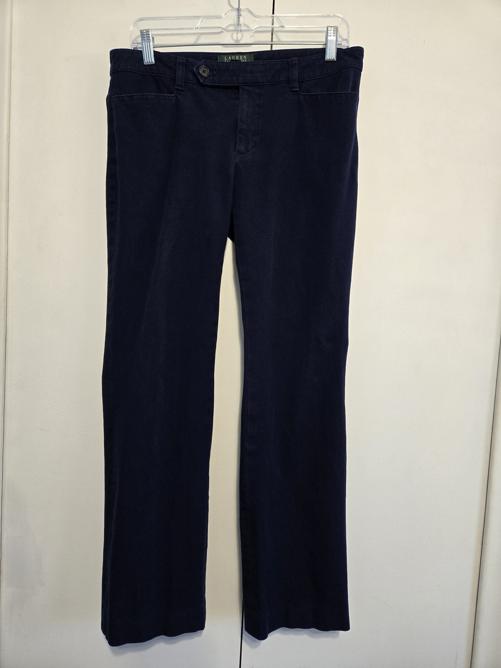 Lauren Ralph Lauren Adelle Pants Womens 6 Navy Stretch Bootcut Trousers